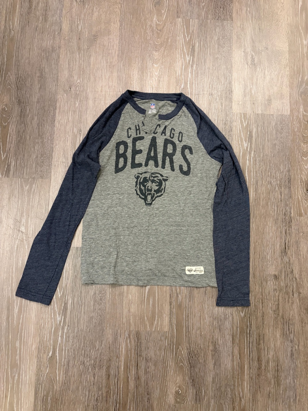 Chicago Bears Women’s  Long Sleeve Shirt - Gray & Navy